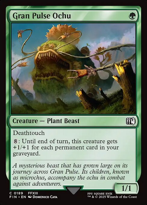 Final Fantasy - 189 - Gran Pulse Ochu - Common - G - Non-foil