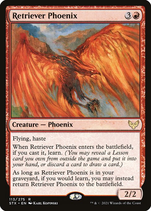 Strixhaven: School of Mages - 113 - Retriever Phoenix - Rare - R - Non-foil
