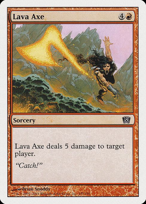 Eighth Edition - 197 - Lava Axe - Common - R - Non-foil
