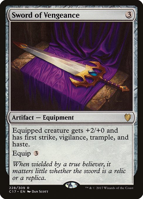 Commander 2017 - 228 - Sword of Vengeance - Rare - C - Non-foil
