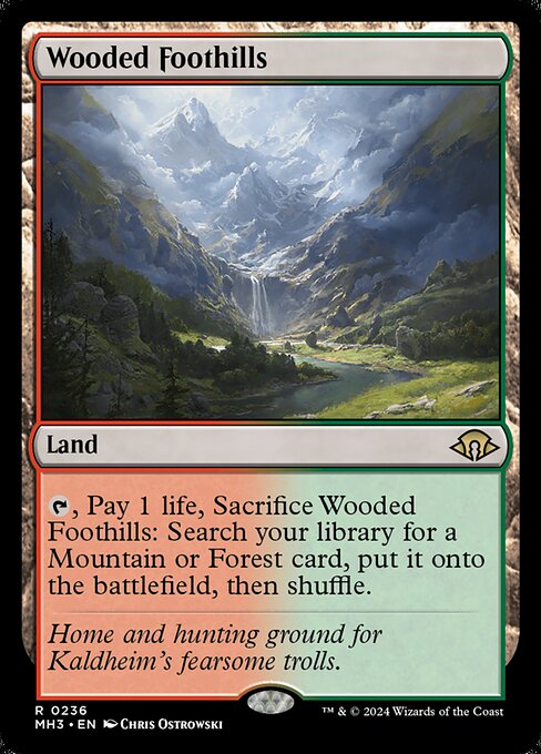 Modern Horizons 3 - 236 - Wooded Foothills - Rare - C - Non-foil