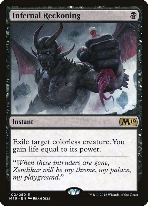 Core Set 2019 - 102 - Infernal Reckoning - Rare - B - Non-foil