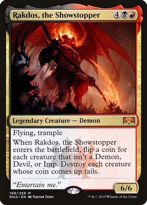Ravnica Allegiance - 199 - Rakdos, the Showstopper - Mythic - BR - Non-foil