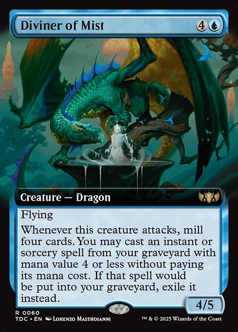 Tarkir: Dragonstorm Commander - 60 - Diviner of Mist - Rare - U - Non-foil - Promo