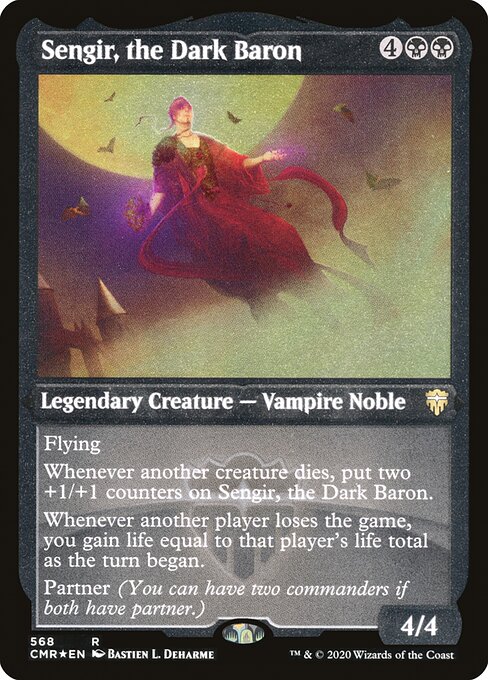 Commander Legends - 568 - Sengir, the Dark Baron - Rare - B - Foil Etched