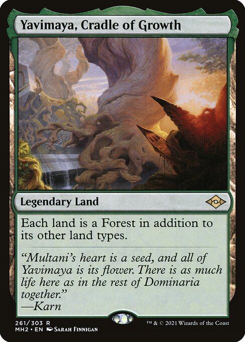 Modern Horizons 2 - 261 - Yavimaya, Cradle of Growth - Rare - C - Non-foil