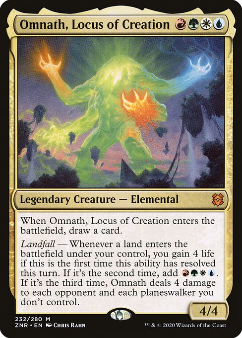Zendikar Rising - 232 - Omnath, Locus of Creation - Mythic - Multi - Foil