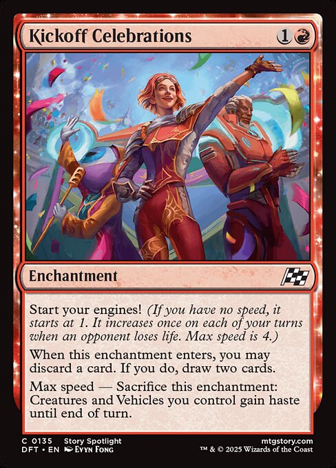 Aetherdrift - 135 - Kickoff Celebrations - Common - R - Non-foil