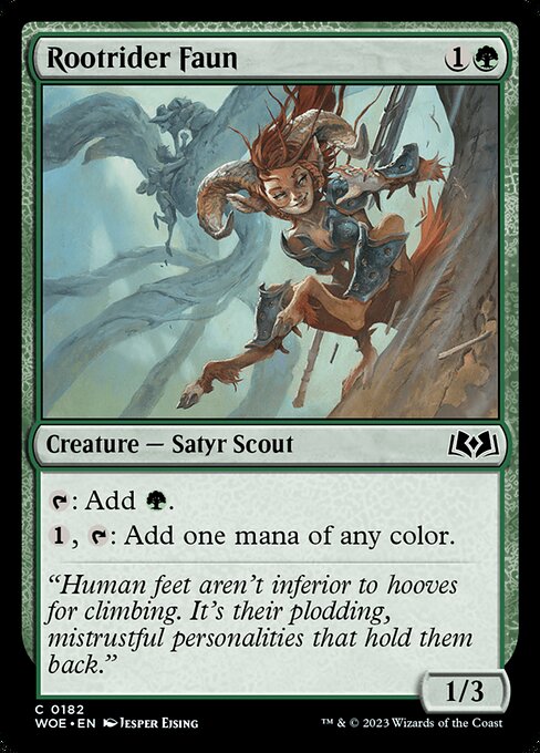 Wilds of Eldraine - 182 - Rootrider Faun - Common - G - Non-foil