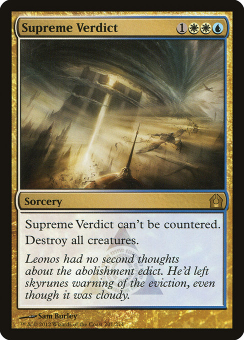 Return to Ravnica - 201 - Supreme Verdict - Rare - WU - Non-foil
