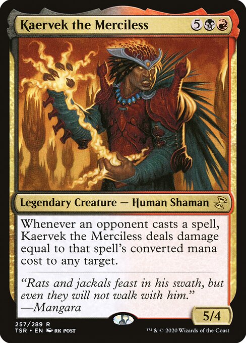 Time Spiral Remastered - 257 - Kaervek the Merciless - Rare - BR - Non-foil