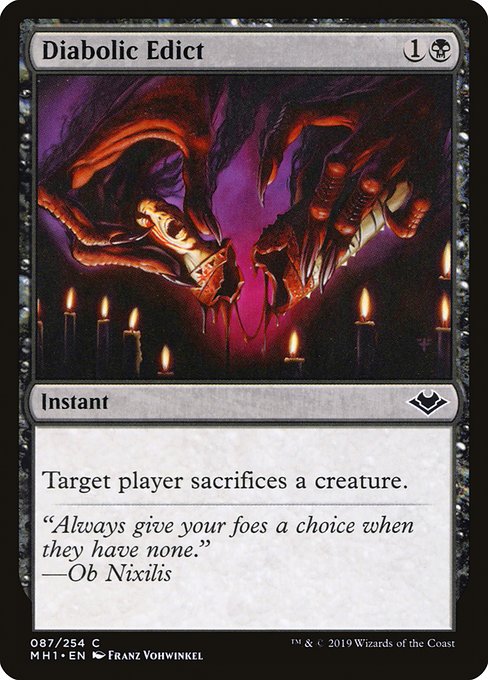 Modern Horizons - 87 - Diabolic Edict - Common - B - Non-foil