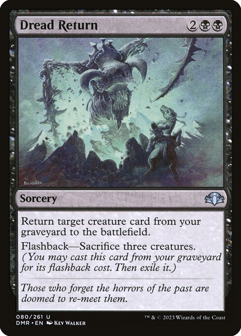 Dominaria Remastered - 80 - Dread Return - Uncommon - B - Non-foil