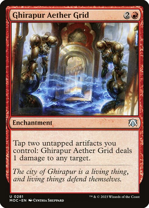 March of the Machine Commander - 281 - Ghirapur Aether Grid - Uncommon - R - Non-foil