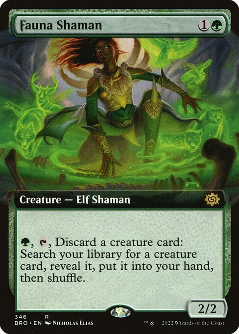 The Brothers' War - 346 - Fauna Shaman - Rare - G - Foil