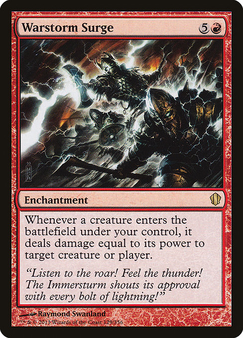 Commander 2013 - 129 - Warstorm Surge - Rare - R - Non-foil