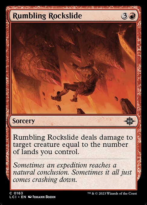 The Lost Caverns of Ixalan - 163 - Rumbling Rockslide - Common - R - Non-foil