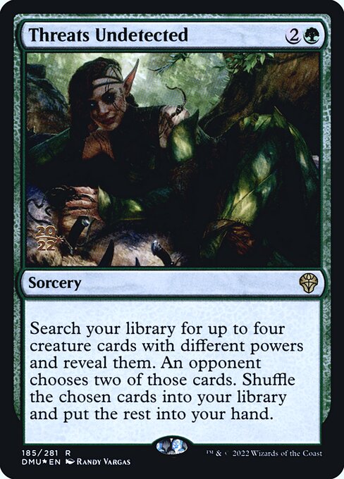 Dominaria United Promos - 185s - Threats Undetected - Rare - G - Foil - Datestamped Promo