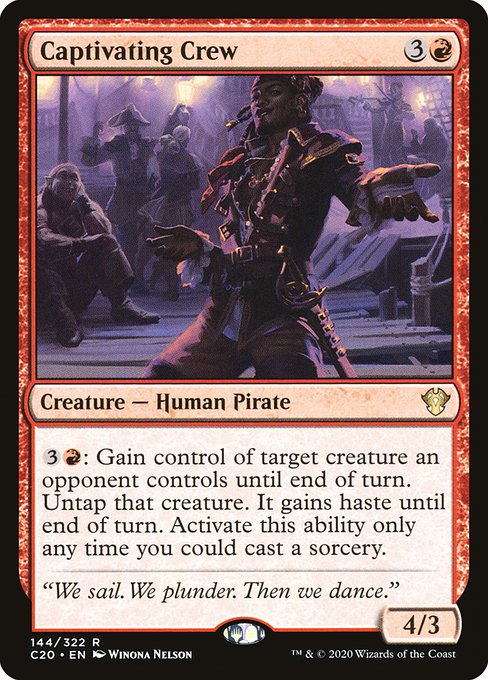 Commander 2020 - 144 - Captivating Crew - Rare - R - Non-foil