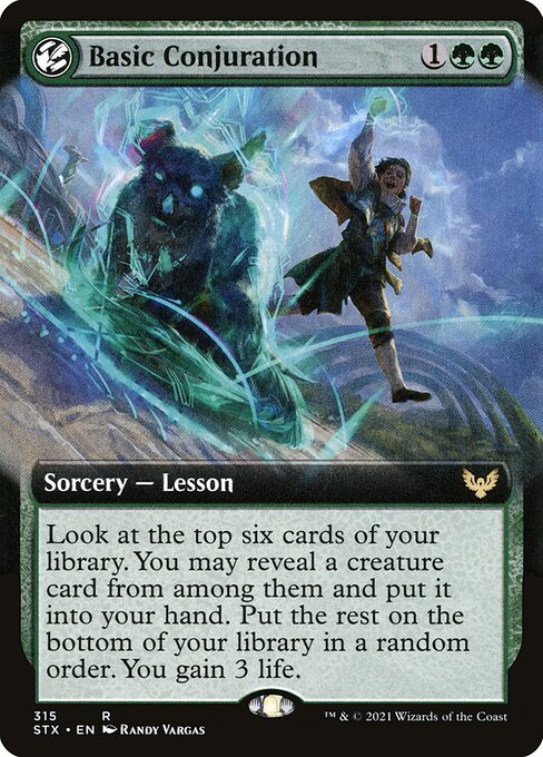 Strixhaven: School of Mages - 315 - Basic Conjuration - Rare - G - Non-foil