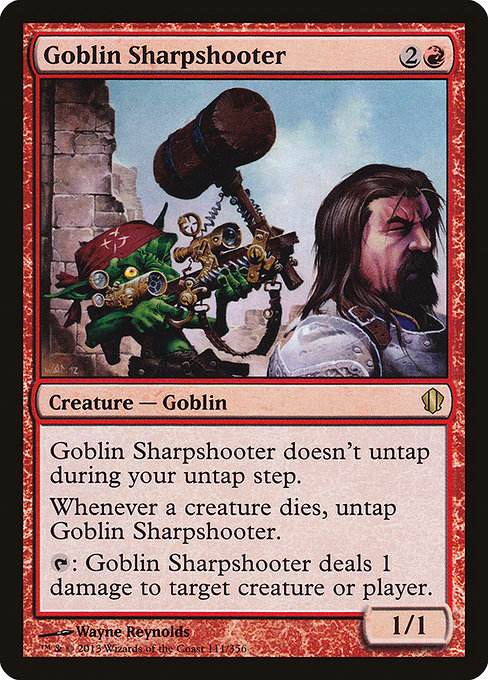 Commander 2013 - 111 - Goblin Sharpshooter - Rare - R - Non-foil