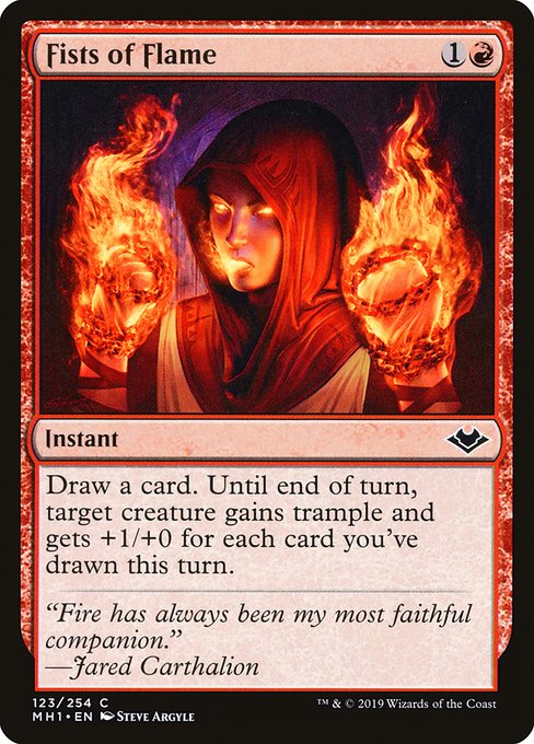 Modern Horizons - 123 - Fists of Flame - Common - R - Non-foil