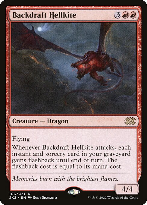 Double Masters 2022 - 103 - Backdraft Hellkite - Rare - R - Non-foil