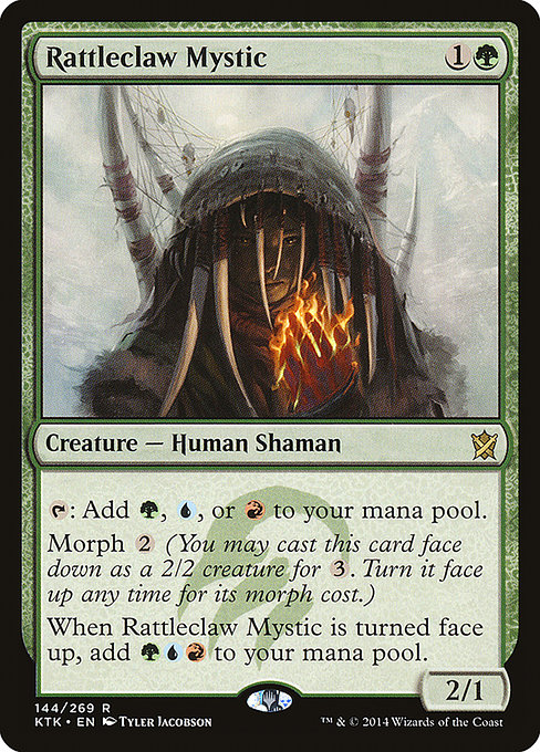 Khans of Tarkir - 144 - Rattleclaw Mystic - Rare - G - Non-foil