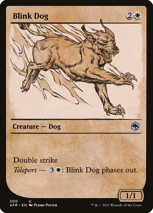 Adventures in the Forgotten Realms - 300 - Blink Dog - Uncommon - W - Non-foil
