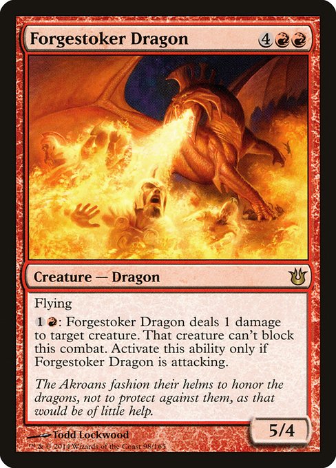 Born of the Gods - 98 - Forgestoker Dragon - Rare - R - Non-foil