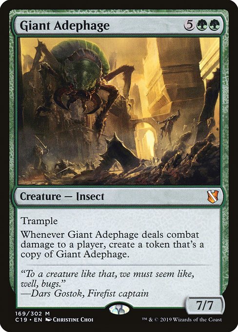 Commander 2019 - 169 - Giant Adephage - Mythic - G - Non-foil