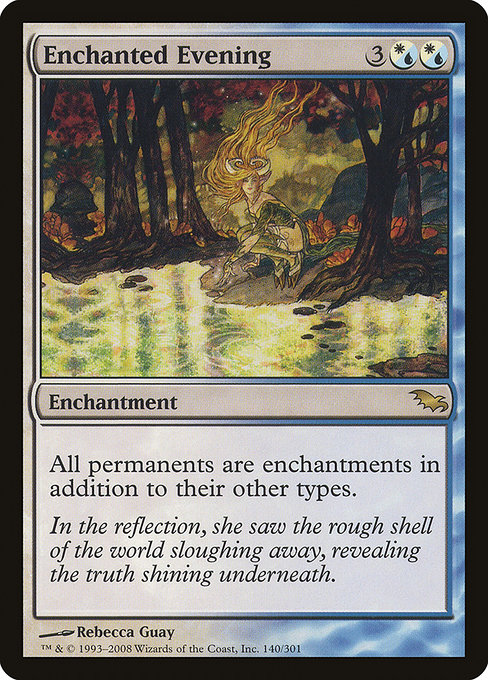 Shadowmoor - 140 - Enchanted Evening - Rare - WU - Non-foil
