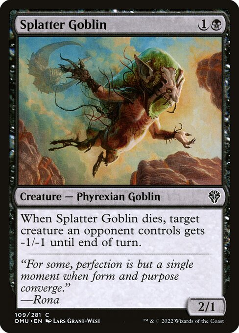 Dominaria United - 109 - Splatter Goblin - Common - B - Non-foil