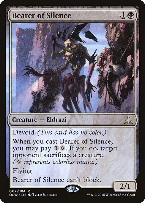 Oath of the Gatewatch - 67 - Bearer of Silence - Rare - C - Non-foil