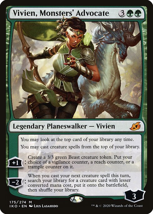 Ikoria: Lair of Behemoths - 175 - Vivien, Monsters' Advocate - Mythic - G - Non-foil