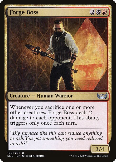 Streets of New Capenna - 189 - Forge Boss - Uncommon - BR - Non-foil