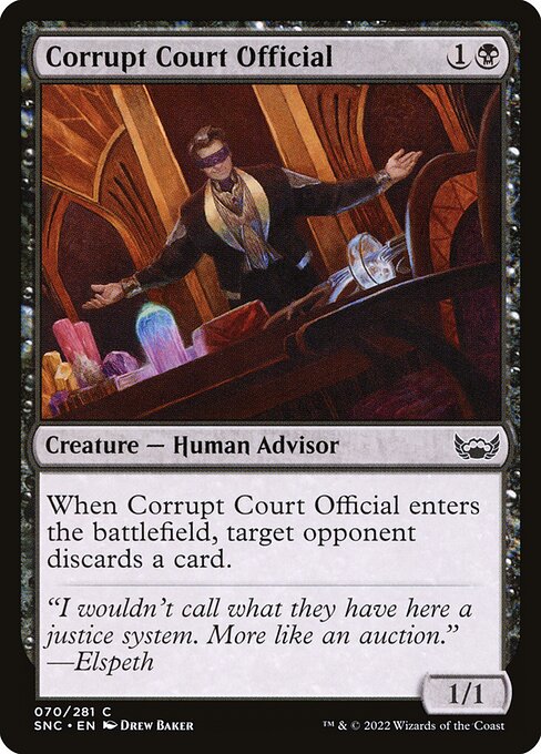 Streets of New Capenna - 70 - Corrupt Court Official - Common - B - Non-foil