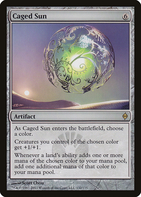 New Phyrexia - 132 - Caged Sun - Rare - C - Non-foil