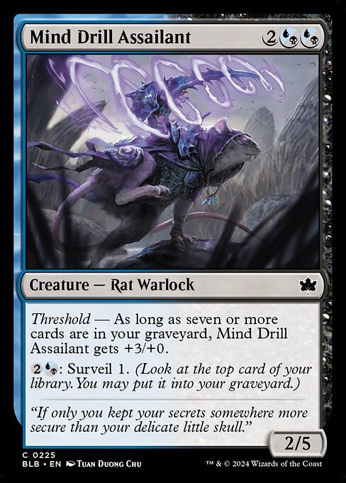 Bloomburrow - 225 - Mind Drill Assailant - Common - UB - Foil