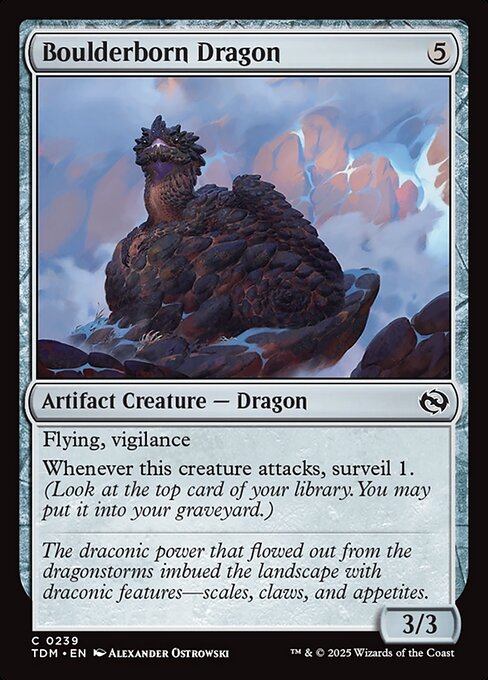 Tarkir: Dragonstorm - 239 - Boulderborn Dragon - Common - C - Non-foil