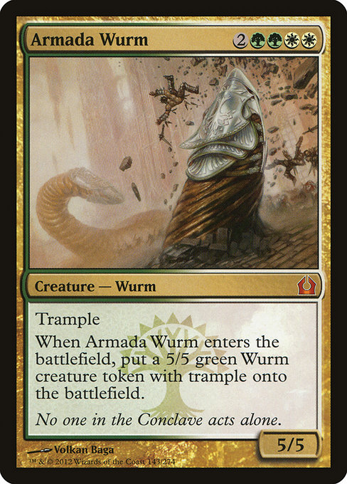 Return to Ravnica - 143 - Armada Wurm - Mythic - WG - Non-foil