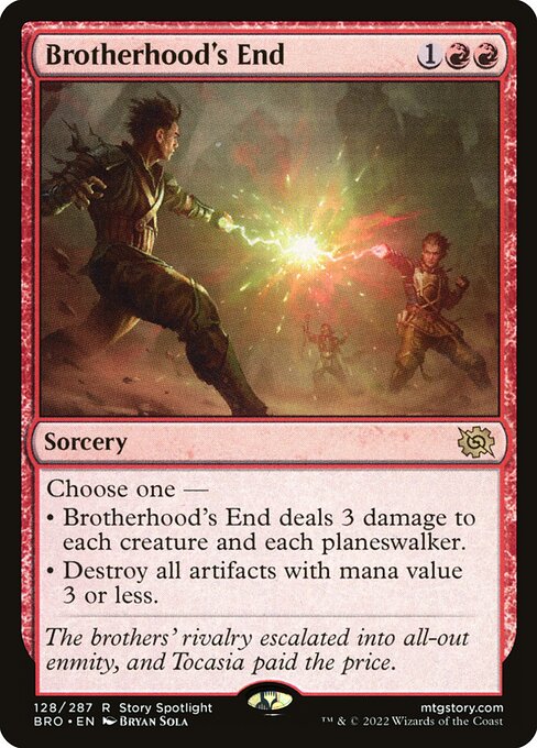 The Brothers' War - 128 - Brotherhood's End - Rare - R - Foil