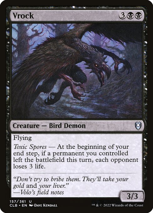 Commander Legends: Battle for Baldur's Gate - 157 - Vrock - Uncommon - B - Non-foil