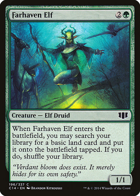 Commander 2014 - 196 - Farhaven Elf - Common - G - Non-foil