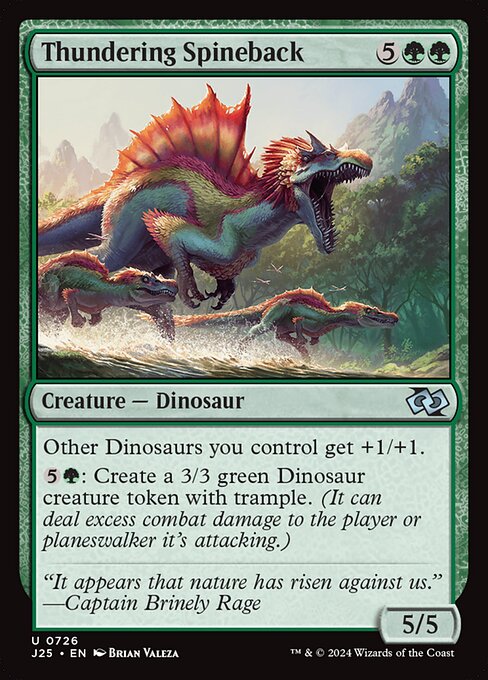 Foundations Jumpstart - 726 - Thundering Spineback - Uncommon - G - Non-foil