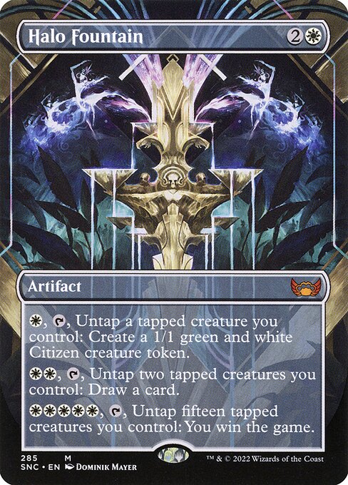 Streets of New Capenna - 285 - Halo Fountain - Mythic - W - Foil