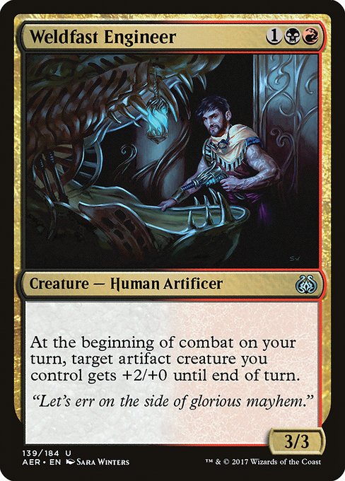 Aether Revolt - 139 - Weldfast Engineer - Uncommon - BR - Non-foil