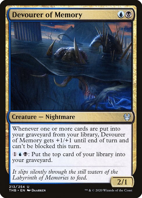 Theros Beyond Death - 213 - Devourer of Memory - Uncommon - UB - Non-foil