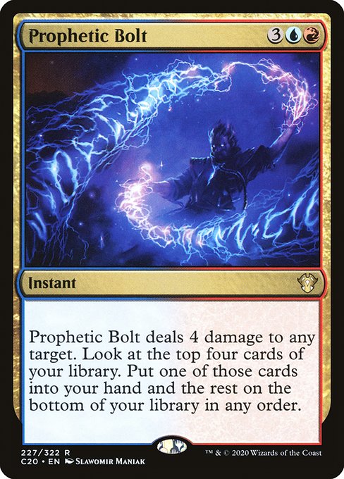 Commander 2020 - 227 - Prophetic Bolt - Rare - UR - Non-foil