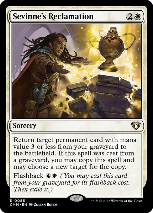 Commander Masters - 55 - Sevinne's Reclamation - Rare - W - Non-foil